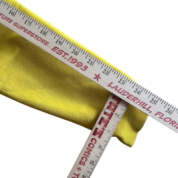 Alphalete Yellow Cropped Hoodie Womens Small Athletic Fleece - Picture 4 of 11